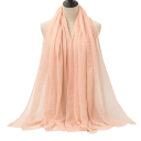 Hidžáb da donna con struttura leggermente stropicciata 180x90 cm in cotone poliestere per uso quotidiano e sovrapposizione 19