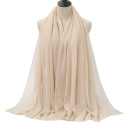 Hidžáb da donna con struttura leggermente stropicciata 180x90 cm in cotone poliestere per uso quotidiano e sovrapposizione 21