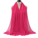 Hidžáb da donna con struttura leggermente stropicciata 180x90 cm in cotone poliestere per uso quotidiano e sovrapposizione 7