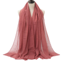 Hidžáb da donna con struttura leggermente stropicciata 180x90 cm in cotone poliestere per uso quotidiano e sovrapposizione 11