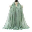 Hidžáb da donna con struttura leggermente stropicciata 180x90 cm in cotone poliestere per uso quotidiano e sovrapposizione 16