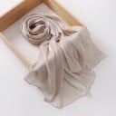Hidžáb en chiffon scintillant 175x75 cm avec une structure légère et translucide pour un usage quotidien et des occasions spéciales 7