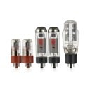 HiFi elektronkový zesilovač single-ended třídy A 2× 10 W, elektronky EL34C a 6SN7GT, ocelové šasi, RCA vstup, černý, pro domácí stereo 5