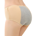 High-Waisted Menstrual Knickers with Lace Cotton Elastane Plain Absorbent Underwear Reusable Comfortable Knickers 3