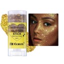 Highlighter in Stickform 8,4 x 3,5 x 2,2 cm Aufhellende Glitzerpartikel für Gesicht und Körper Cremiger Highlighter Zarter glitzernder Glanz 8