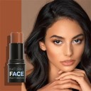 Highlighter Stick Shimmer Blush Stick Contour Stick Highlighter Stick for Face Highlighting Face Bronzer Natural Brightening of the Face Illuminating Cream 4