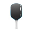 Hiilikuitupickleball-maila kineettisellä rungolla Energian varastointi ja voiman siirto Paksuus 16 mm Musta sinisellä reunalla Harjoitteluun 1