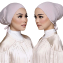 Hijab intern musulman Turban pentru femei, eșarfă islamică moale, acoperire neformală pe tot parcursul anului, suport confortabil pentru hijab 5
