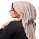Hijab Muslim Cap Head Circumference 58 cm Soft Turban for Covered Head All-Year-Round Casual Cap for Women and Girls 11