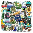 Hiking Stickers 50 pcs E249 2