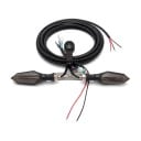 Hintere LED-Blinker für Elektrofahrräder 48 V und 60 V 2 Stück an einer Halterung von 32 mm Dynamisches Blinken Kabel mit Schalter Rauchabdeckung 2