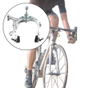 Hinterer Bremszylinder für Fahrräder in C-Form 15 × 10 × 7,5 cm aus Aluminiumlegierung silber für Straßen- und Stadtfahrräder 5
