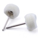 Hiontalevyt 2,35 mm 10 kpl Villapäät 25 x 15 mm Kanta 35 mm Valkoinen Mikrohiomakoneelle ja poralle Metallin ja puun kiillottamiseen 4