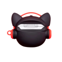 Hip Hop 3D buldog design ochronne etui dla AirPods 4 Miękka silikonowa obudowa odporna na wstrząsy i kurz z pełnym dostępem do portu 3