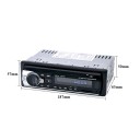 Hippcron Autoradio 1DIN Bluetooth FM MP3 USB AUX 24V Stereo Multimediagerät mit Fernbedienung für das Auto 2