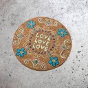 Hippie Cork Coasters 4 pcs 5