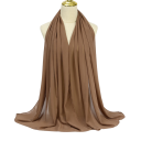Hiyab de chifón musulmán 175x70 cm, bufanda ligera y fluida para uso diario, vestimenta de oración y superposición de atuendos 11