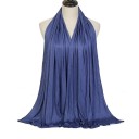 Hiyab de jersey 170x60 cm ligero y elástico para cubrir el cabello y el cuello, adecuado para el uso diario y la oración 18