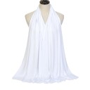 Hiyab de jersey 170x60 cm ligero y elástico para cubrir el cabello y el cuello, adecuado para el uso diario y la oración 24