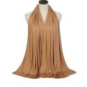 Hiyab de jersey 170x60 cm ligero y elástico para cubrir el cabello y el cuello, adecuado para el uso diario y la oración 15