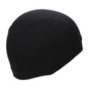 Hjälmunderställ Tunn åtsittande svart hjälmunderställ av polyester och mikrofiber Formad design med flera delar, sömmar och kantad kant 3