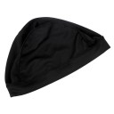 Hjälmunderställ Tunn åtsittande svart hjälmunderställ av polyester och mikrofiber Formad design med flera delar, sömmar och kantad kant 4