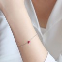 Hjärtkedjearmband för kvinnor P160 1