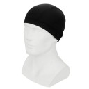 Hjelmhue Tynd tætsiddende sort hue lavet af polyester og mikrofiber Formet snit af flere dele med sømme og kantet kant 5