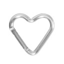 Hjerteformet klatrekarabinhage 4,4 x 4,1 cm aluminiumskarabinhage 8