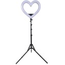 Hjerteformet LED-ringlampe 19&quot; 1