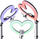 Hjerteformet LED-ringlampe 19&quot; 5