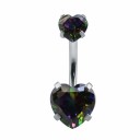 Hjerteformet navlepiercing 12