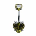 Hjerteformet navlepiercing 13