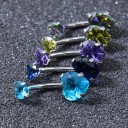 Hjerteformet navlepiercing 2