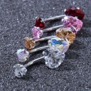Hjerteformet navlepiercing 3