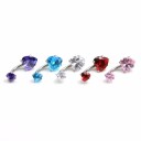 Hjerteformet navlepiercing 5