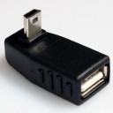Hjørneadapter Mini USB 5-bens til USB 1
