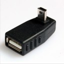 Hjørneadapter Mini USB 5-bens til USB 2