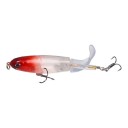 Hladinestik popper 11 cm 15 g med roterende hale og 3D øjne To trekroge Til spinnefiskeri af rovfisk ved overfladen 12
