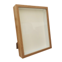 Hlboký drevený fotorámeček 15 x 20 cm so sklom 3 cm vnútorná hĺbka Stolný rámeček pre fotografie a 3D dekorácie 7