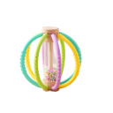 Hochets pour bébés et jeunes enfants, tube en silicone avec billes, 11,5x11 cm, jouet adapté pour les dents, fait du bruit en bougeant 7