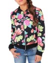 Hochwertige Damen-Frühlings-/Herbstjacke mit Blumenmuster J704 10