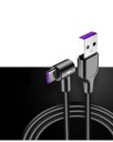 Hoekige USB naar USB-C datakabel 1
