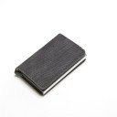 Hoes voor kaarten en documenten met stevige binnenhouder Vouwbare hoes van denim en PU-leer met een pocket aan de binnenkant Compacte 3