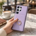 Hoes voor Samsung Galaxy S26 met portemonnee en ronde vingerhouder Kunstleer Kaarten- en bankbiljetvak Standfunctie 22
