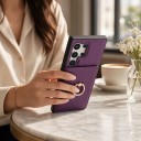 Hoes voor Samsung Galaxy S26+ met portemonnee en ronde vingerhouder Kunstleer Kaarten- en bankbiljetvakken Standfunctie 6