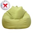Hoes voor zitzak 100×120 cm met rits voor het vullen met schuimbolletjes en textiel voor comfortabel zitten in interieur en exterieur 7
