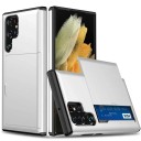 Hoesje voor Samsung Galaxy S24+ met Kaart Houder Cover met Schuifvak PC en TPU Voor Betaalkaart en Documenten 14