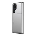 Hoesje voor Samsung Galaxy S24+ met Kaart Houder Cover met Schuifvak PC en TPU Voor Betaalkaart en Documenten 5