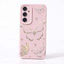 Hoesje voor Samsung Galaxy S24 met vlinderprint Siliconen hoes met camera bescherming Beschermhoes voor mobiel Samsung S24 Voor elke dag 16